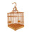 2 Sets Square Parrot Cage Bird with Perch Fabric Protector Feeders for Outdoors Travel 3