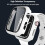 Συμβατό με Apple Watch44mm (SE/6/5/4), Λεπτή θήκη + προστατευτικό οθόνης, σκληρό εξώφυλλο 2