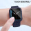 Compatible with Apple Watch 44mm (SE/6/5/4), Slim Bumper Case + Screen Protector, Full Coverage Hard Cover, 3-Pack 8