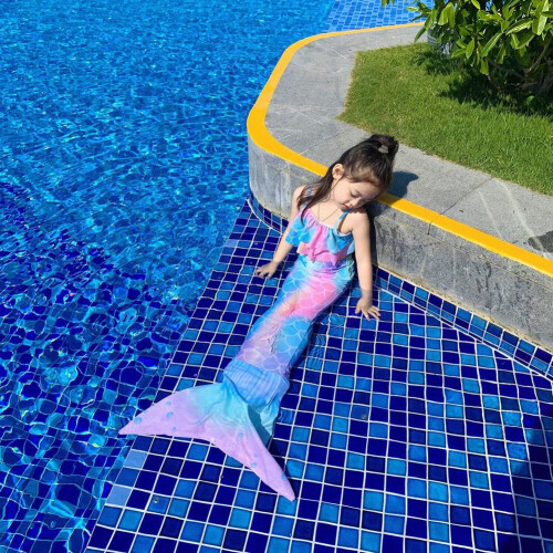 Biquíni Cauda de Sereia Daxin de Secagem Rápida, Maiô (Infantil) 1