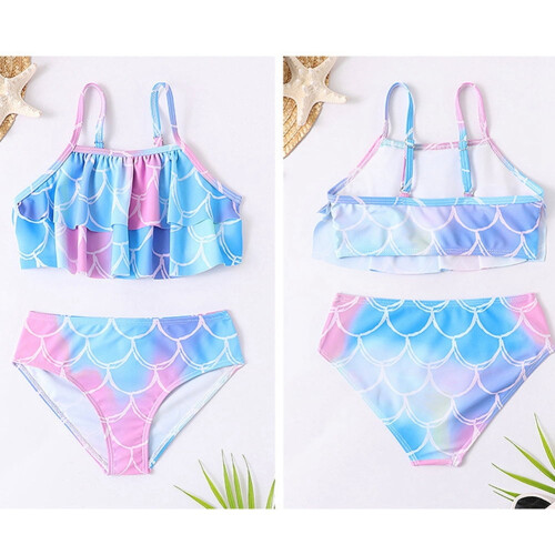 Biquíni Cauda de Sereia Daxin de Secagem Rápida, Maiô (Infantil) 2