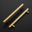 Brass Cabinet Pulls Champagne Gold 10-Pack 8 Inch Hole 2