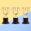 Award Trophy Cup for Winners 3Pcs 4.0x2.2x2.0in 4