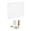 6mm Thick Tempered Glass Stove Splashback - 70x60cm, Clear, Includes Mounting Hardware 5