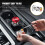 Car Cigarette Lighter with EJECT Button, Durable Aluminum Dustproof Plug, Laser Red 12V Accessory 5
