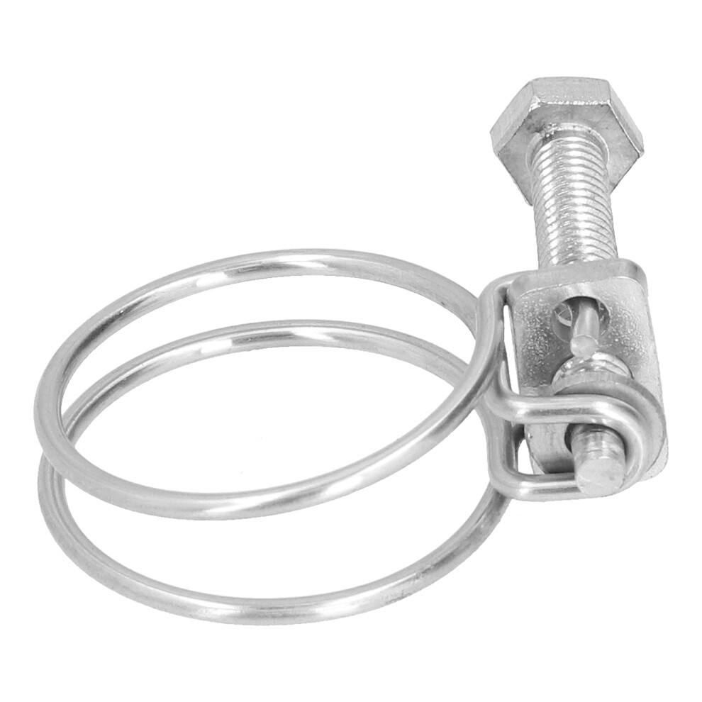 201 Stainless Steel Double Wire Clamp 19-22mm