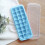 24-Cube Silicone Ice Tray with Spill-Resistant Lid, Easy Release, Stackable – Compatible with Freezer 7