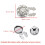 Botão decorativo com flor e strass para homens e mulheres. 5