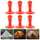 Protective Hat for Camping Canopy Awning 8 pcs 6.8x5x5 cm 6