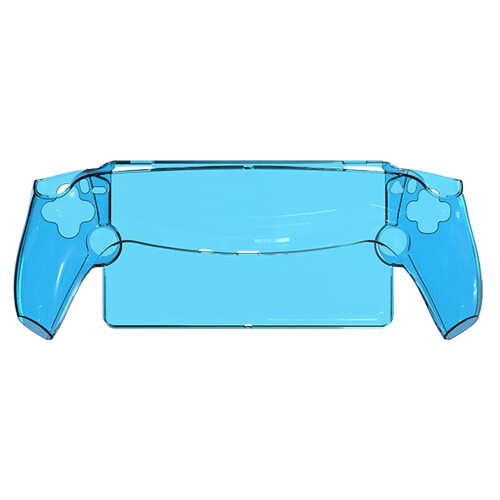 Transparent Protective Case Shockproof PC Washable for PS5 Portal (Blue) 2