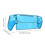 Transparent Protective Case Shockproof PC Washable for PS5 Portal (Blue) 4
