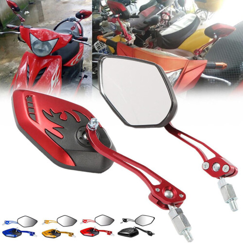 Universal Motorcycle Rearview Mirrors Set 2PCS 8mm/10mm 1