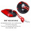 Universal Motorcycle Rearview Mirrors Set 2PCS 8mm/10mm 5