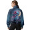 Women's Half-Zip Cropped Sweatshirt Loose Graphic Pullover 2