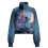 Women's Half-Zip Cropped Sweatshirt Loose Graphic Pullover 4