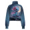 Women's Half-Zip Cropped Sweatshirt Loose Graphic Pullover 5