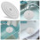 Rubber Sink Stopper Flat Round Drain Cover 2 pcs 4