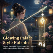 (Glowing Hairpin 1) Elegant LED Hairpin for Women - Tassel Design