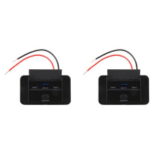 4 Szt, 3 Porty, Gniazdo USB 12 V RV, 90 W, Podwójne Szybkie Ładowanie PD3.0 Typu C, 72 w i USB QC3.0, 18 W, do Montażu na Ścianie