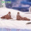 Ocean Animals Figures Sticker Set Light Brown 2 Pcs 5