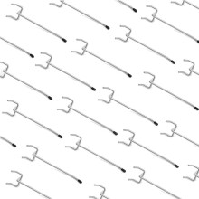 50 Pcs Pegboard Crochets pour Garage Organisation Mur Stockage Outil Organisateur Convient 1/4 Pouces 1/8 Pouces Pegboard avec Cap 4 Pouces
