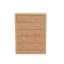 1/12 Puppenhaus Miniatur Simulierter Holzschrank Mehrschichtige SchließFäCher MöBelmodell Dekorschrank
