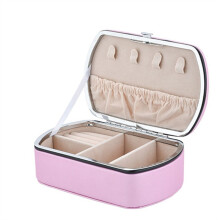 BäRbar SmyckeföRvaringslåDa ResearrangöR Smyckefodral LäDerföRvaringsöRhäNgen Halsband Ring SmyckesarrangöR Rosa