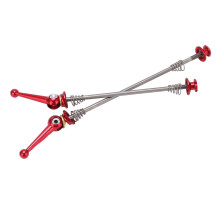 1 paire d'attaches rapides en titane rouge pour moyeux Q/R 69 g 19/23 cm