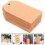200pcs Blank Paper Tags for DIY Use Printable Paintable Light Brown Small Hole for Hanging 6