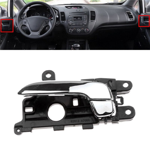 2X Car Styling Chrome Inner Door Handle Left Side for  K3 Forte Cerato 2011-2017 2