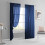 Extra Large Solid Color Sheer Curtains, Semi-Transparent Polyester Drapes with Rod Pocket – Blue 5