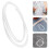 Basketball Net String White 1 Set 70.74 x 0.16 x 0.16 in 5