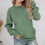 Oversized Drop Shoulder Pullover Hoodie Green 4-5 Years 2