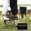 BASSTOP Folding Camping Chair Heavy-Duty 80 kg Black 3