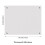 6mm Thick Tempered Glass Stove Splashback - 75x60cm, Off White, Includes Mounting Hardware 8