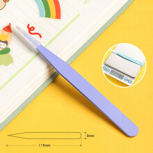 (Purple Straight Head) Precision Tweezers for Electronics & Jewelry