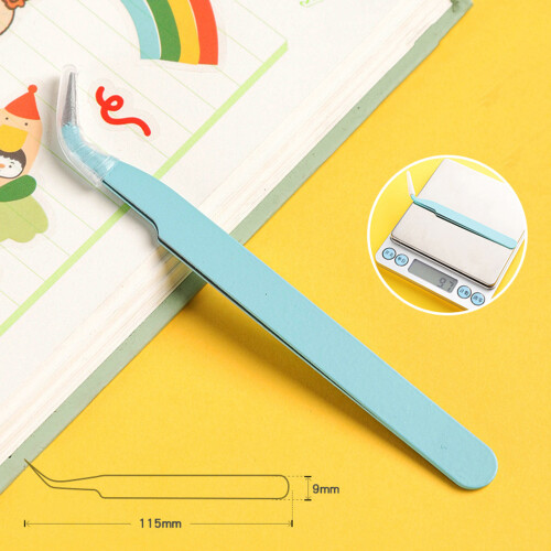 (Elbow Blue) Precision Tweezers for Electronics & Jewelry