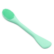 (Pine Flower Green) Silicone Face Scrubber for Blackhead & Skin Care