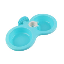 Pet Feeding Station with Dual Bowl Design and Automatic Water Supply for Cats and Dogs