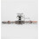 Crystal Diamond-Shaped Drawer Knobs 2-Pack with 170mm Black Leaf Plate 2