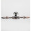 Crystal Diamond-Shaped Drawer Knobs 2-Pack with 170mm Black Leaf Plate 4