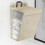 (Grey) Large Capacity Laundry Basket Practical Foldable Dirty Clothes Storage Box For Bathroom 2