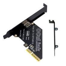 Adaptador CY PCI-Express 4.0 PCIE 4x a Oculink SFF-8612 SFF-8611 para tarjeta host U.2 SSD eGPU, base para tarjeta gráfica externa
