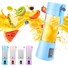 Blender portable, mixeur à smoothies, blender individuel rechargeable USB pour smoothies et milkshakes, gobelet presse-agrumes