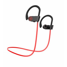 Kabellose Kopfhörer, wasserdichte Ohrhörer, Headset, Rot