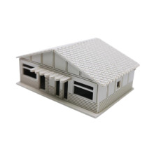 1/87 HO Huisbouwmodel voor een spoorweg, educatief bouwpakket voor zand, 12 cm x 9,1 cm x 5,5 cm