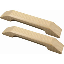 Poignées et boutons de meubles en bois massif pour armoires, portes et tiroirs – Compatibles avec les systèmes de fixation standard