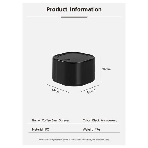Atomizador de Grãos de Café de 20ml com Base Magnética e Recipiente para Grãos (Acessório) 2
