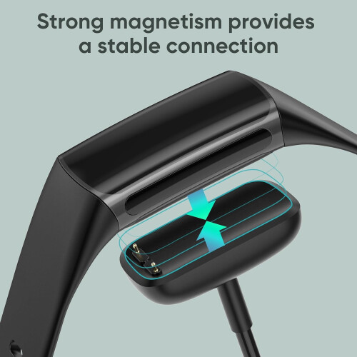 2-Pack Fast Charging Cable for Fitbit Charge 6/Charge 5/Luxe – USB Dock Stand, Compatible with Fitbit Luxe/Charge 5/Charge 6 (3.3ft) 1