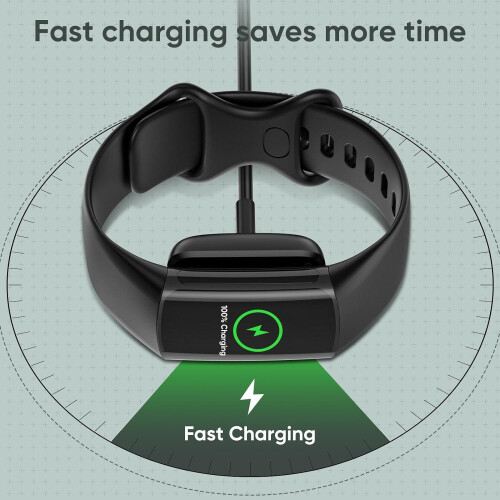 2-Pack Fast Charging Cable for Fitbit Charge 6/Charge 5/Luxe – USB Dock Stand, Compatible with Fitbit Luxe/Charge 5/Charge 6 (3.3ft) 2